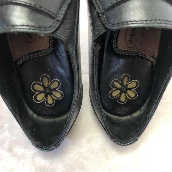 Dr. Scholl's Stacey Black Leather Block Heel Ankle Bootie Shoes Size 7.5 - Picture 7 of 14